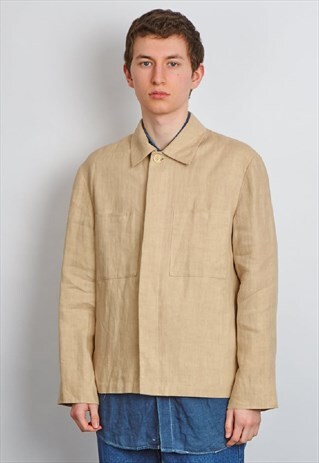 VINTAGE 90'S RICHMOND BEIGE LINEN JACKET