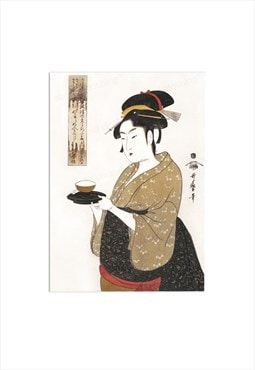 Japanese Ukiyo-e Wall Art Print Poster Wall Geisha Maiko