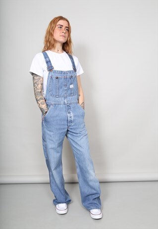 VINTAGE 90'S BIG MAC MID-WASH OVERSIZED DUNGAREES