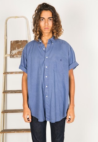 VINTAGE 80S POLO RALPH LAUREN SHIRT / R0100