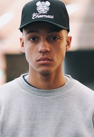 SAPPHIRE BLACK CLASSIC TRUCKER CAP