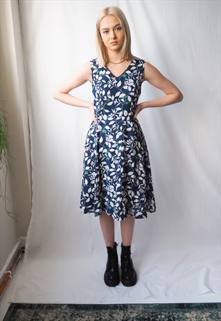 90s floral babydoll dress