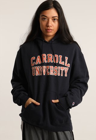 VINTAGE CHAMPION COLLEGE PRINT HOODIE