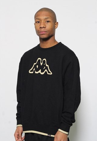 VINTAGE KAPPA LOGO SWEATSHIRT BLACK