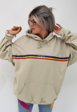 G&G UNISEX RAINBOW RIBBON SAND HOOD