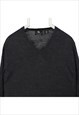 VINTAGE 90'S CALVIN KLEIN SWEATSHIRT V NECK KNITTED LONG