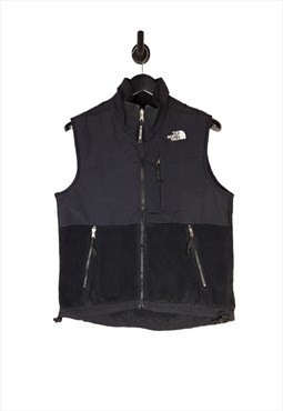 Y2K The North Face Denali Fleece Gilet In Black Size UK 10