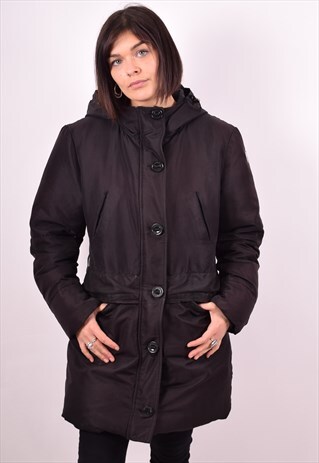 CANADIAN CLASSIC WOMENS VINTAGE JACKET LARGE BLACK 90S
