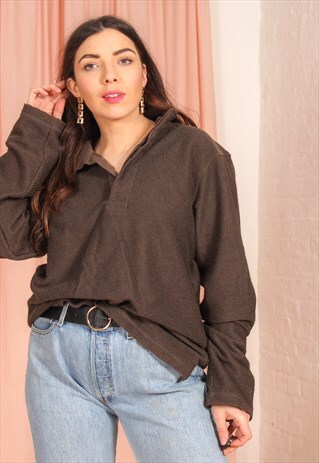 VINTAGE 90S JUMPER WITH 1/4 NECK