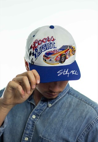 VINTAGE NASCAR BASEBALL CAP HAT LOGO 90S X 2.8