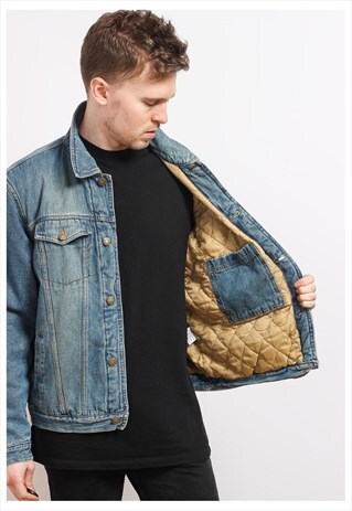 VINTAGE BLANKET LINED DENIM JACKET
