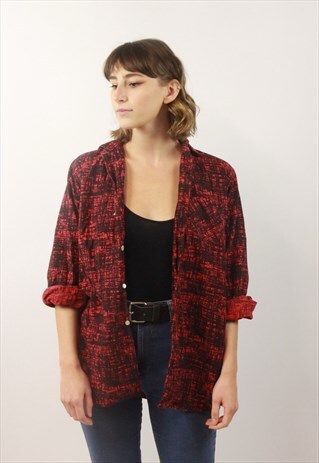 VINTAGE FLANNEL PATTERNED SHIRT