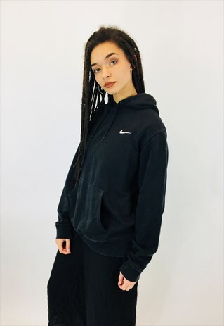 NIKE BLACK SWOOSH HOODIE