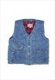 PASSAGER Blanket Lined Denim Gilet Blue 80s Mens L