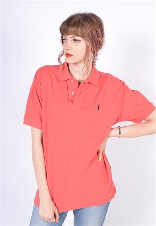 VINTAGE POLO RALPH LAUREN POLO SHIRT RED