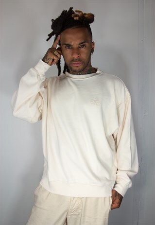HUGO BOSS EMBROIDED VINTAGE SWEATSHIRT