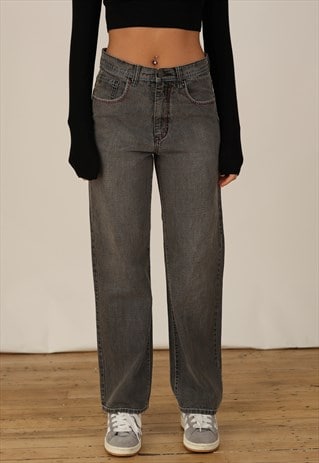 Vintage Attitude Baggy Jeans Women's Grey
