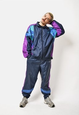 ADIDAS Originals vintage sport tracksuit 90s blue purple