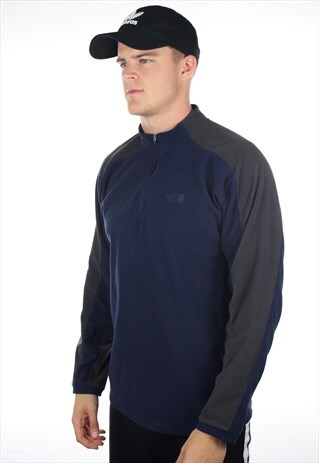 VINTAGE 90S THE NORTH FACE 1/4 ZIP FLEECE SWEATSHIRT TOP