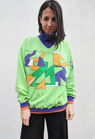 VINTAGE HALF ZIP SWEATSHIRT