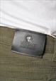 VINTAGE VERSACE JEANS COUTURE PANTS IN GREEN COLOUR Y2K 