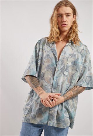 VINTAGE PATTERNED SHORT SLEEVE SHIRT