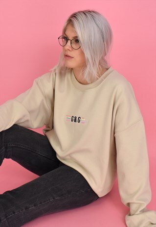 G&G UNISEX SAND PASTEL SOUND SWEAT EM
