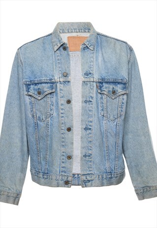 VINTAGE ORANGE TAG LIGHT WASH LEVI'S DENIM JACKET - M