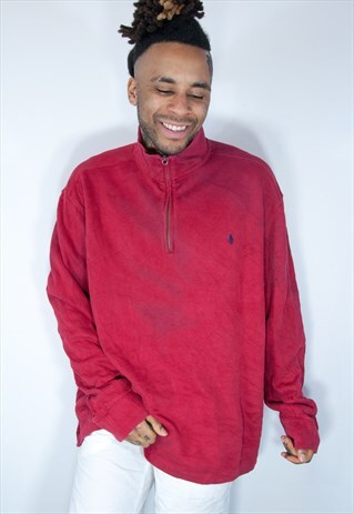 RALPH LAUREN 1/4 ZIP SWEATSHIRT