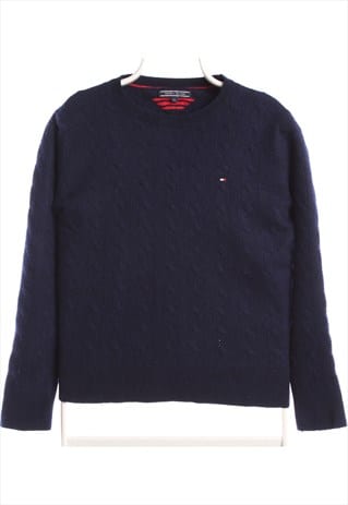 VINTAGE 90'S TOMMY HILFIGER JUMPER / SWEATER KNITTED CABLE