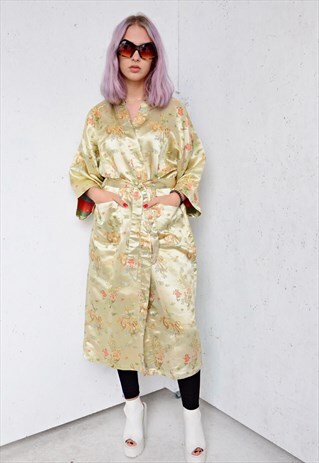 VINTAGE DRAGON GOLD KIMONO