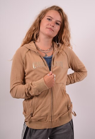 VINTAGE CHAMPION HOODIE SWEATER BROWN