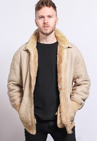 VINTAGE LEATHER AVIATOR JACKET