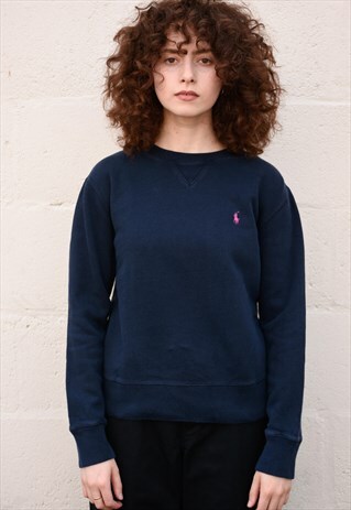 RALPH LAUREN NAVY BLUE SWEATER