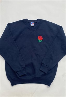 Vintage Russell Athletic England Rugby Rose Sweatshirt