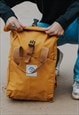'THE EVERYDAY' RECYCLED ROLL-TOP BACKPACK IN MUSTARD