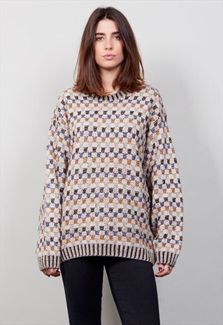 VINTAGE 80'S OVERSIZED BOYFRIEND JUMPER