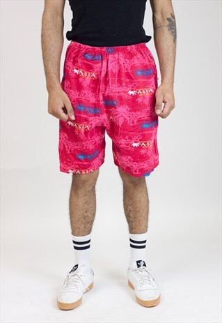 VINTAGE 90S ASIA PATTERNED SHORTS
