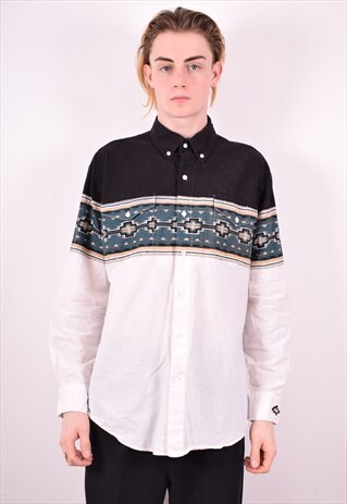 MENS VINTAGE SHIRT MEDIUM MULTI 90S