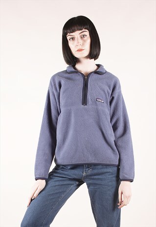 VINTAGE PATAGONIA SYNCHILLA QUARTER-ZIP BLUE FLEECE /MM2259