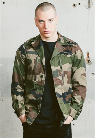 VINTAGE CAMO GREEN JACKET