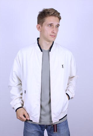 VINTAGE MENS YVES SAINT LAURENT BOMBER JACKET