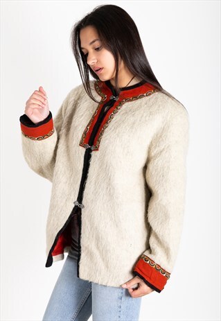 VINTAGE 80S NORWEGIAN KNITTED JUMPER /S0074