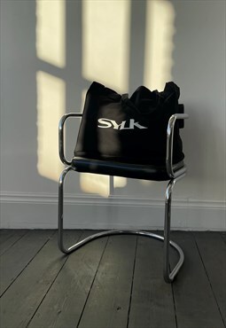 SYLK Vintage Tote Bag 90s Shoulder Cotton Shopper Large