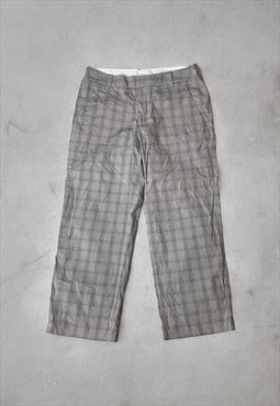 Mens Y2K Checked Nike Golf Trousers 