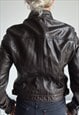 VINTAGE 90S NEXT LEATHER JACKET BROWN