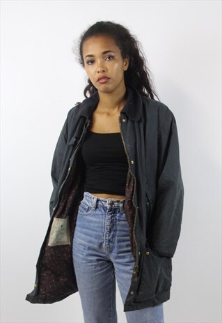 VINTAGE NAVY WAX JACKET