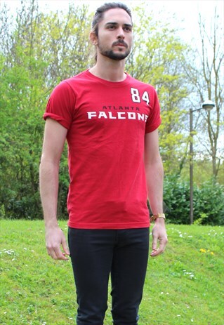 VINTAGE REEBOK NFL ATLANTA FALCONS T-SHIRT - SMALL - RETRO