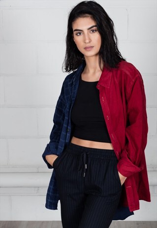VINTAGE CORDUROY UNISEX RECONSTRUCTED SHIRT