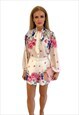 EVA BOW NECK SHORTS SET